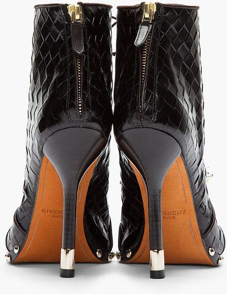 givenchy pointed toe studded boots ssense